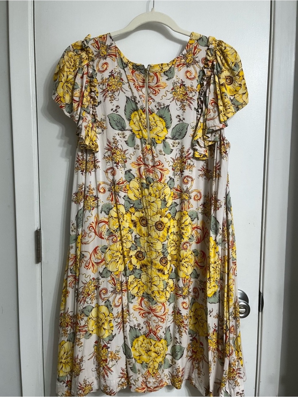 Free People Yara Ruffle Sleeve Shift Dress - Picture 3 of 6